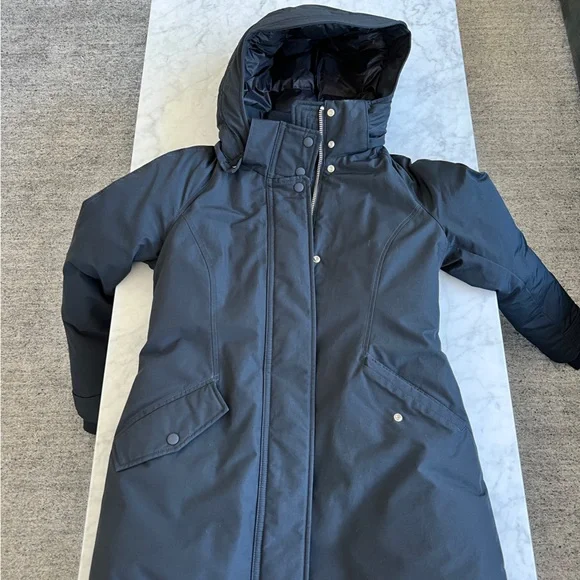 WOOLRICH Keating Long Parka in Ramar Cloth Dark Navy
